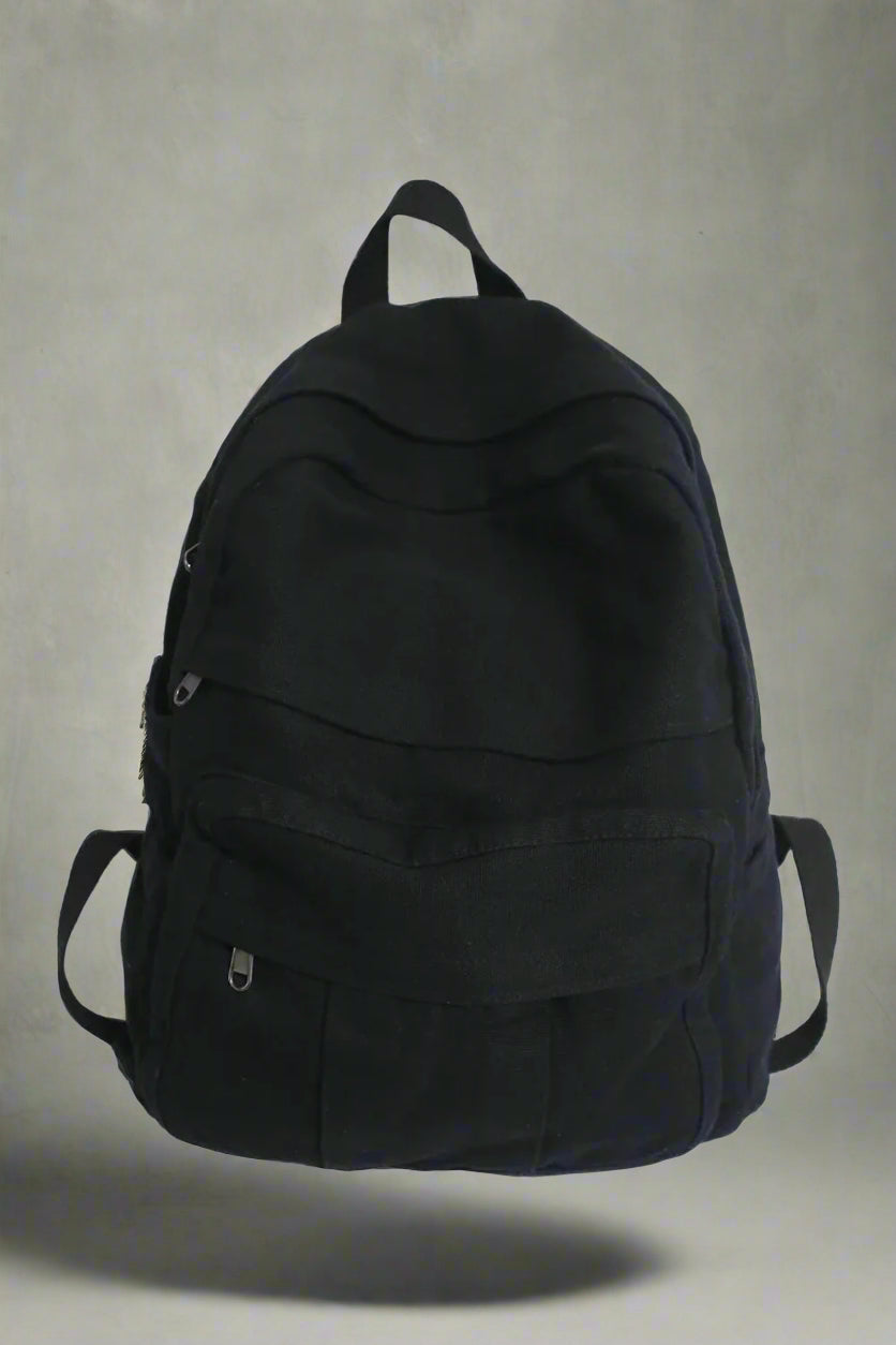 Sage Green Y2k Canvas Backpack black L32cmW13cmH34cm Shoptery