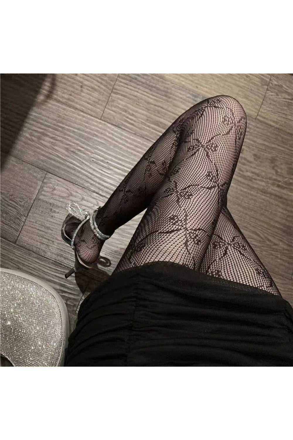 Coquette Bow Fishnet Tights Shoptery