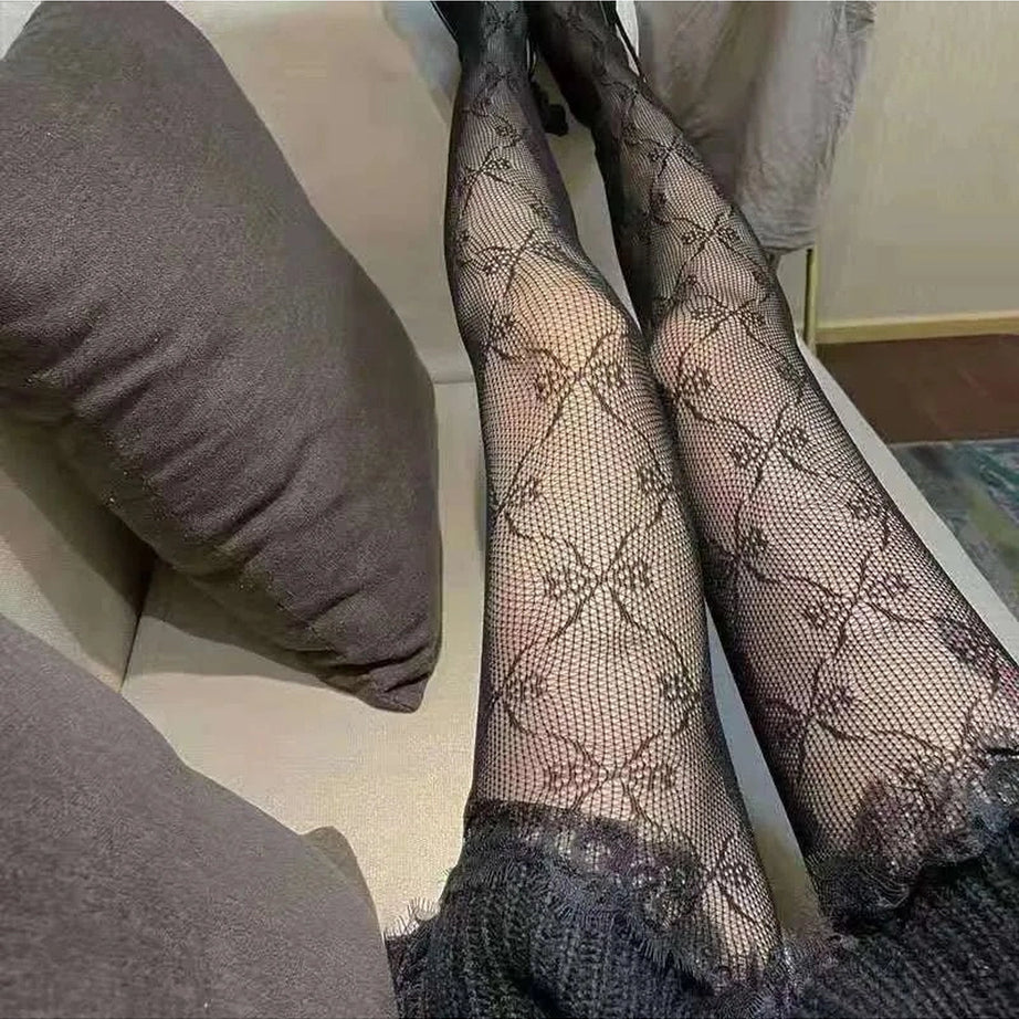 Coquette Bow Fishnet Tights Shoptery