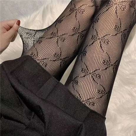 Sexy Bow Fishnet Tights - Fishnet Tights