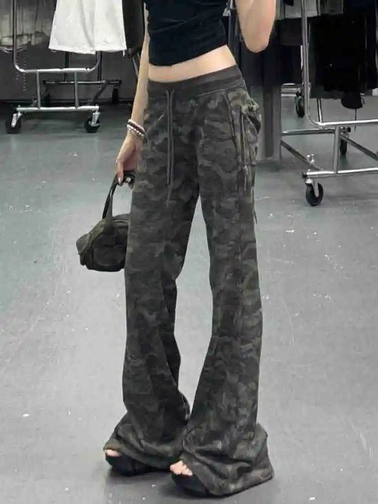 Shadow Camo Flare Joggers Green Shoptery