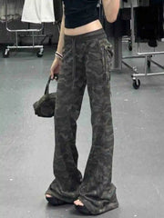 Shadow Camo Flare Joggers Green Shoptery