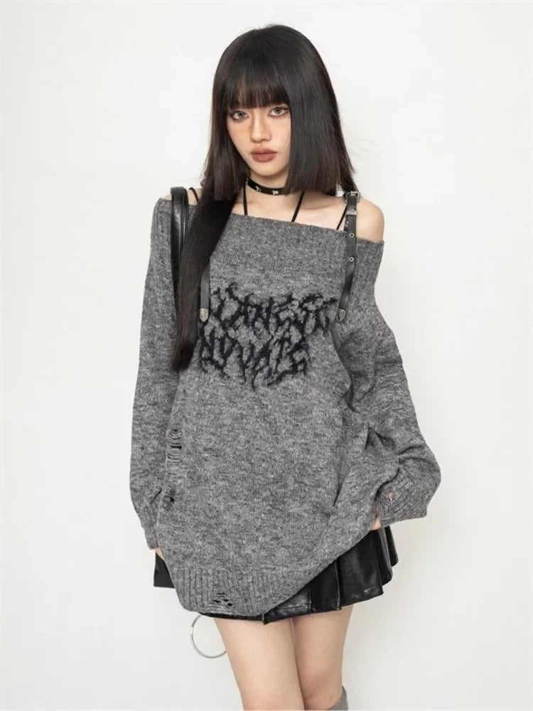 Shadow Script Sweater - Sweaters