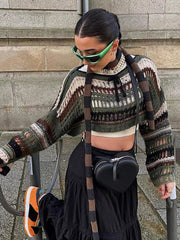 Alt Shattered Lace Knit Sweater Shoptery