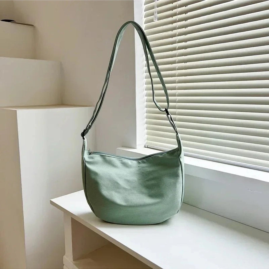 Aesthetic Simple Multifunction Handbag Green 23x8x20cm Shoptery