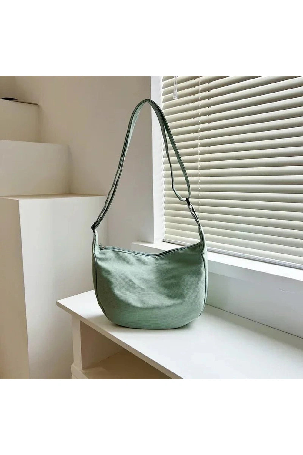 Aesthetic Simple Multifunction Handbag Green 23x8x20cm Shoptery