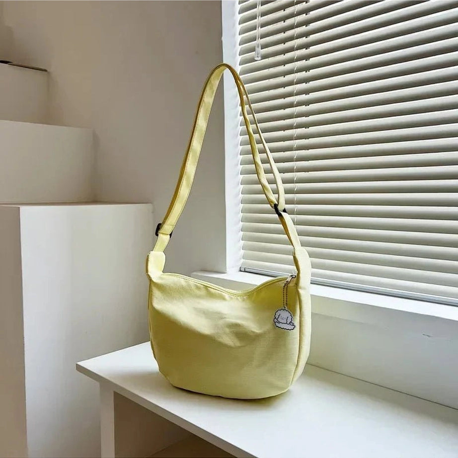 Aesthetic Simple Multifunction Handbag Yellow 23x8x20cm Shoptery