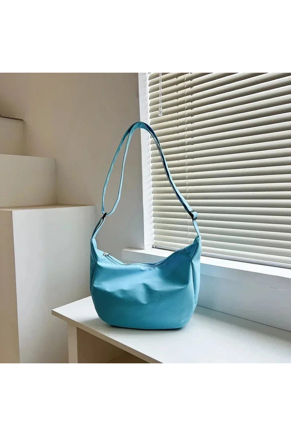 Aesthetic Simple Multifunction Handbag Blue 23x8x20cm Shoptery