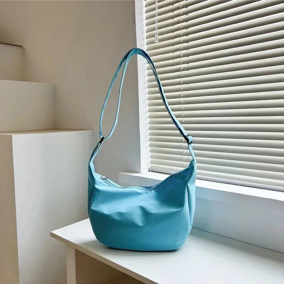 Aesthetic Simple Multifunction Handbag Blue 23x8x20cm Shoptery