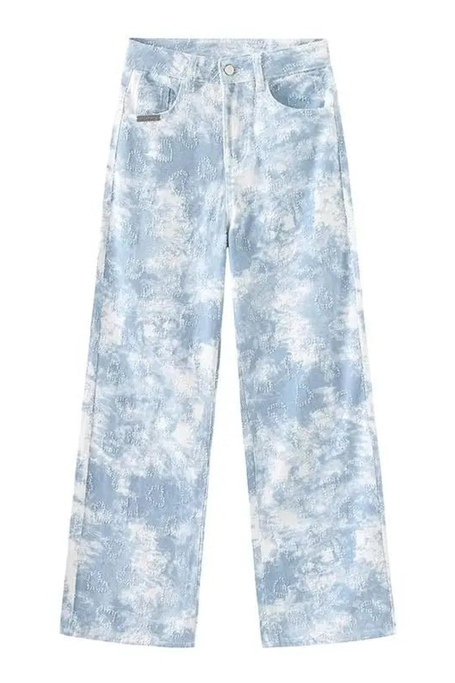 Sky Wash Wide - Leg Jeans - 