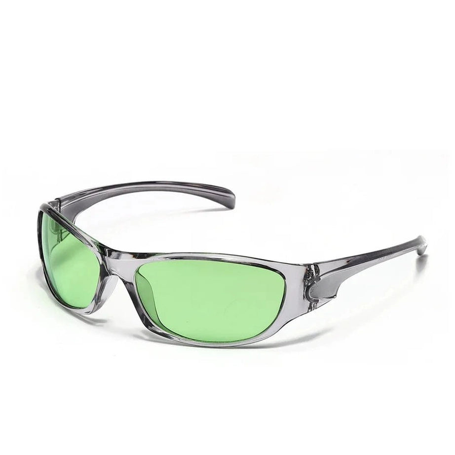 Y2k Small Oval Cat Eye Sunglasses C-Seagrass Green Shoptery