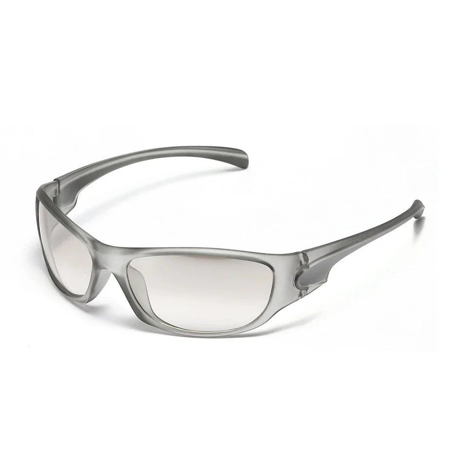 Y2k Small Oval Cat Eye Sunglasses C-Lightning Grey Shoptery
