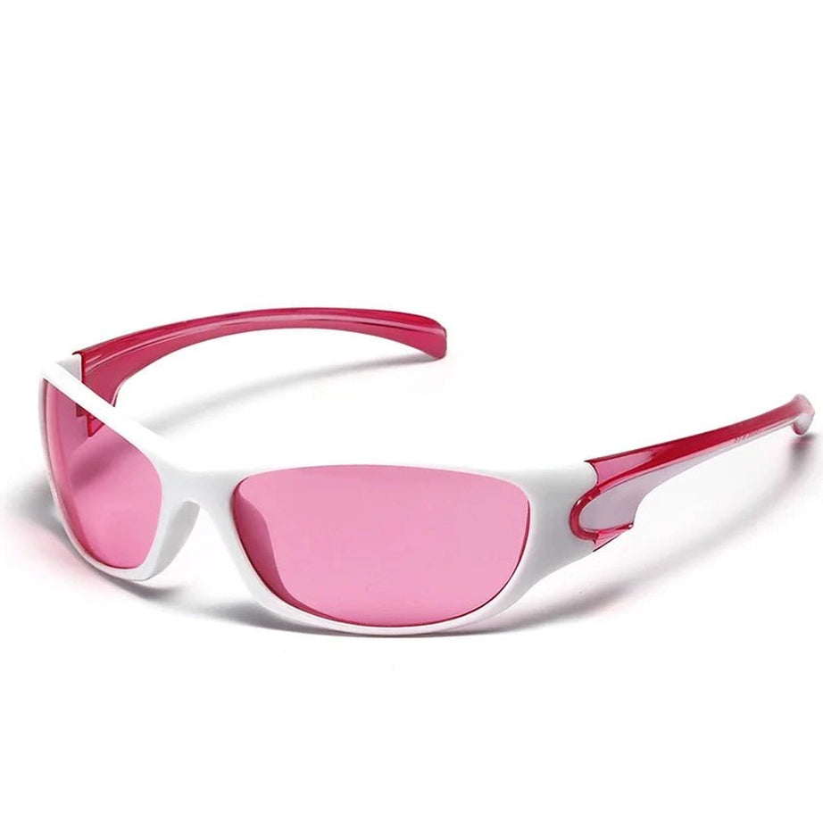 Y2k Small Oval Cat Eye Sunglasses C-Millennium Pink Shoptery