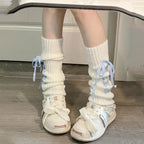Kawaii Soft Ballet Ribbon Leg Warmers 1002 One Size CHINA Shoptery