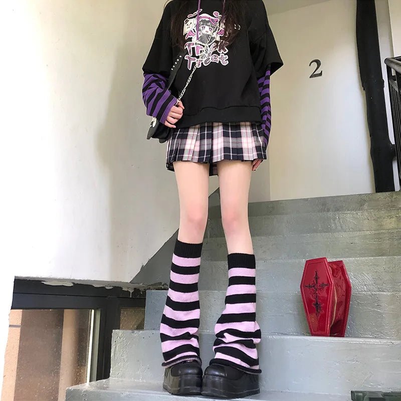 Kawaii Soft Ballet Ribbon Leg Warmers 1007 One Size CHINA Shoptery