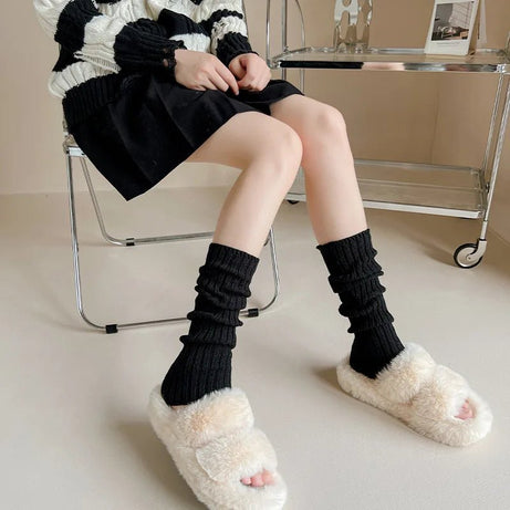 Kawaii Soft Ballet Ribbon Leg Warmers 40 cm 2 One Size CHINA Shoptery