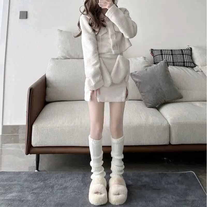 Kawaii Soft Ballet Ribbon Leg Warmers 50 cm One Size CHINA Shoptery