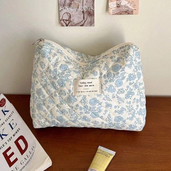 Soft Checkered Coquette Makeup Bag B f Shoptery