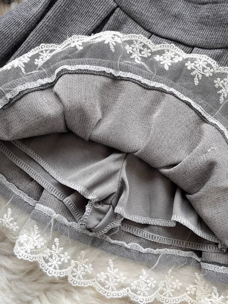 Coquette Long Sleeve Grey Outfit Shoptery