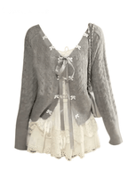 Accessory – Acubi Lace for Complete Looks Grey One Size Shoptery