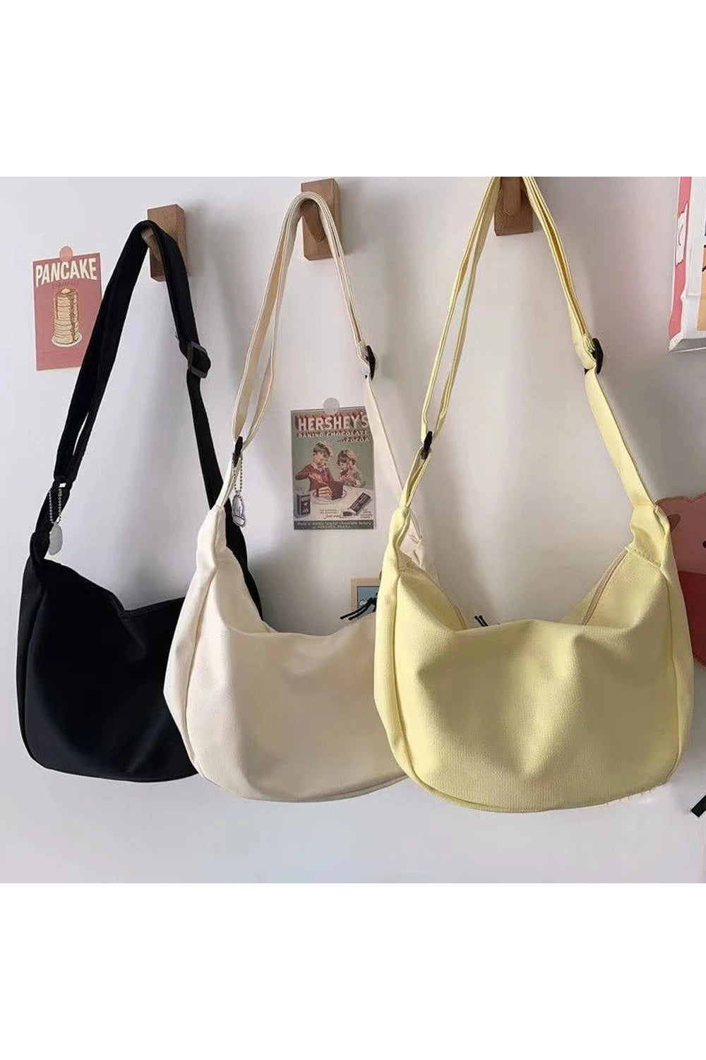 Solid Aesthetic Shoulder Bags Shoptery