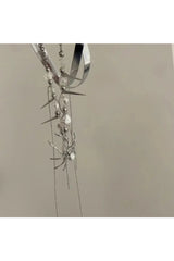 Alt Spider Queen Pearl Spike Choker Shoptery