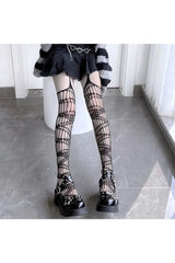 Alt Spider Web Fishnet Stockings Shoptery