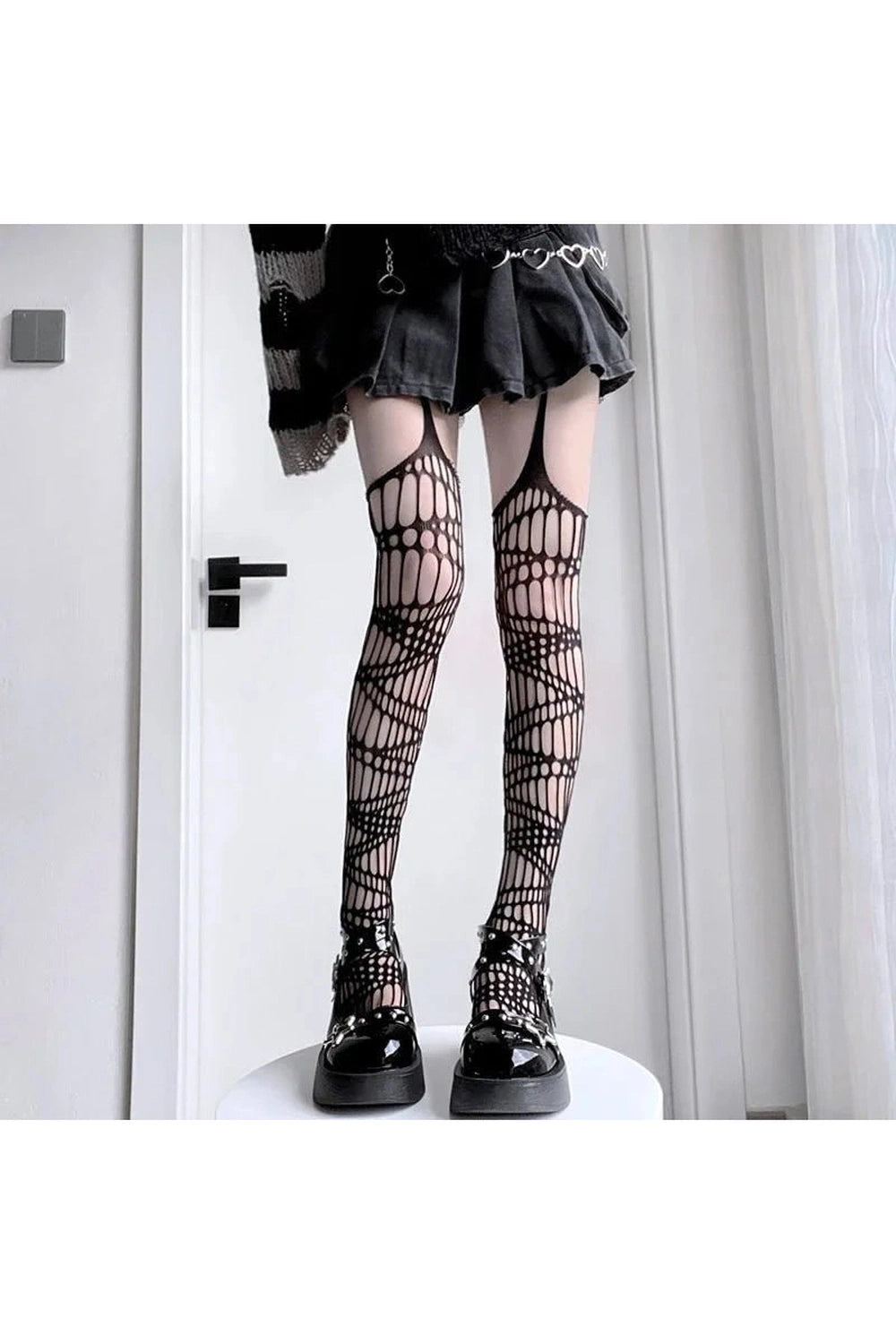 Alt Spider Web Fishnet Stockings Shoptery