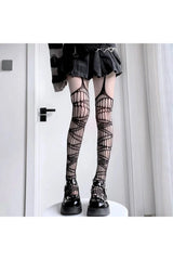 Alt Spider Web Fishnet Stockings Shoptery
