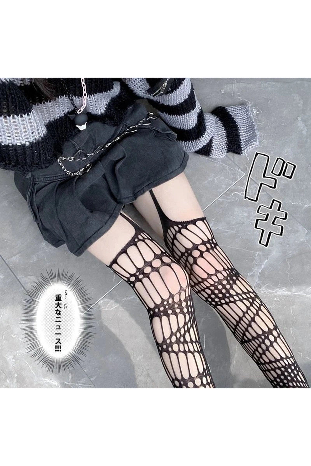 Alt Spider Web Fishnet Stockings Shoptery