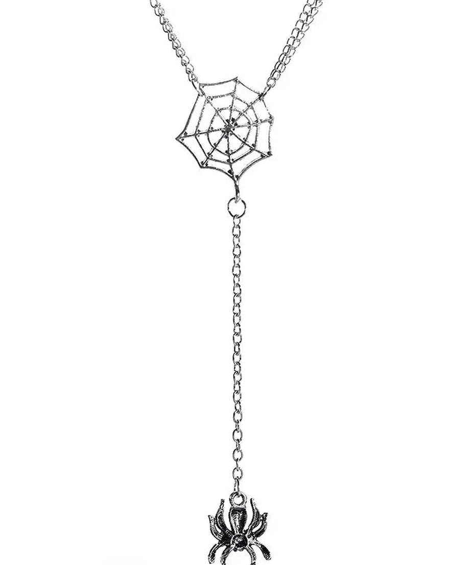 Spider Web Necklace - Necklaces