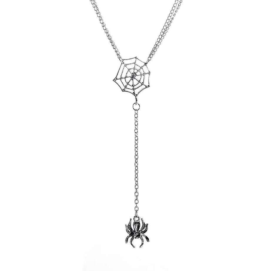Spider Web Necklace - Necklaces