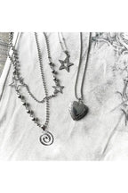 Spiral Pendant Layered Choker Shoptery