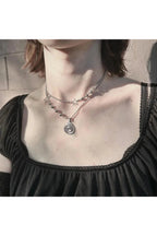 Spiral Pendant Layered Choker Shoptery