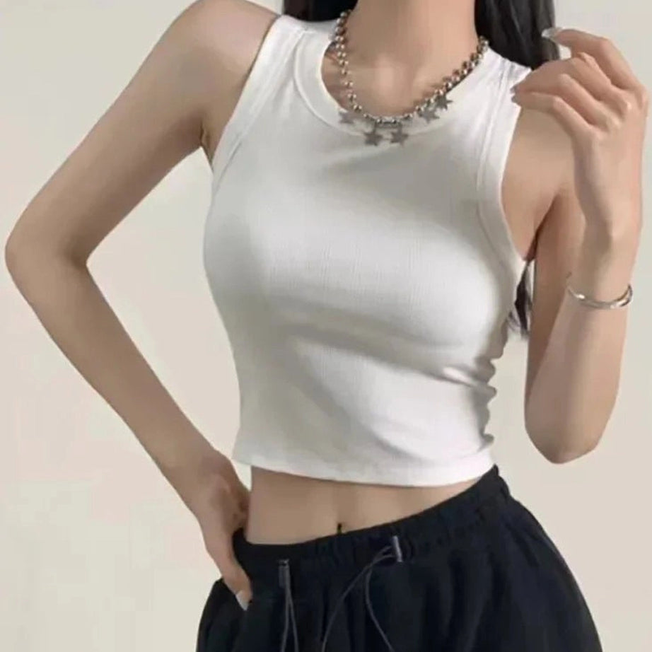 Sports Tank with Bra Pad Shoptery