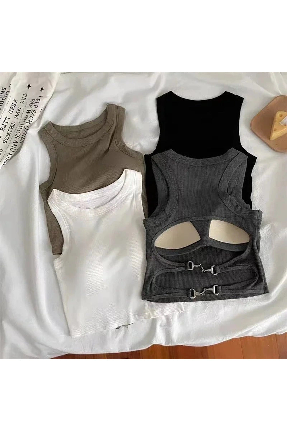 Sports Tank with Bra Pad Shoptery
