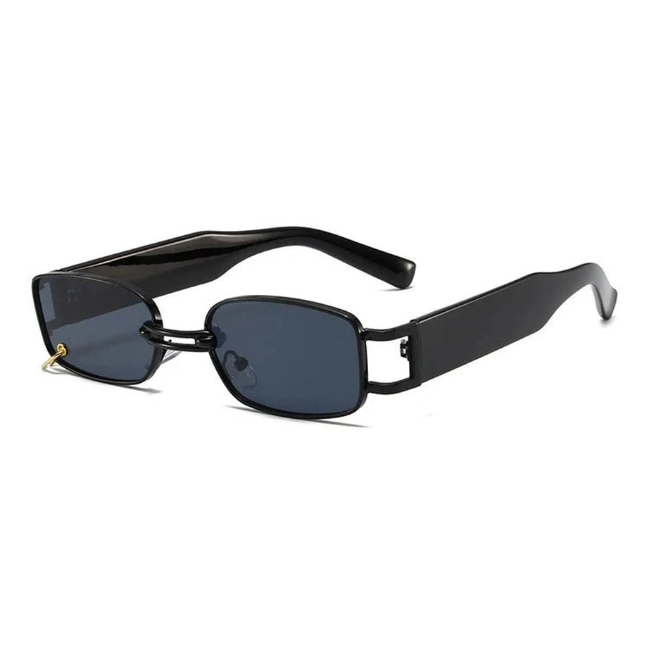 Retro Square Small Sunglasses Black Gray Other Shoptery