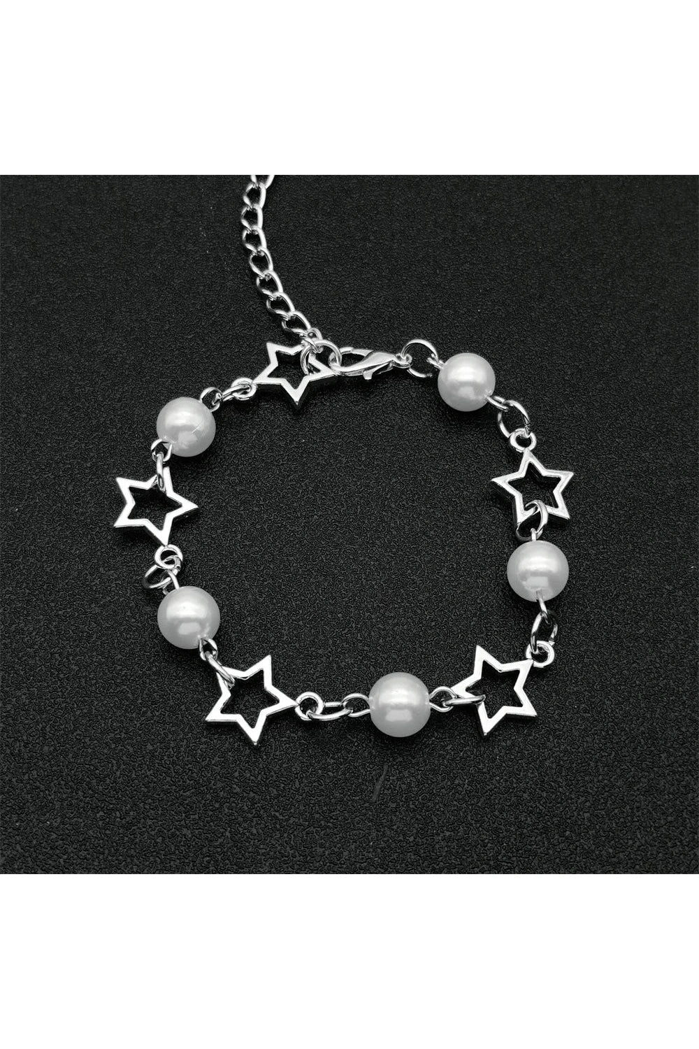Star Bead Y2K Bracelet White Shoptery