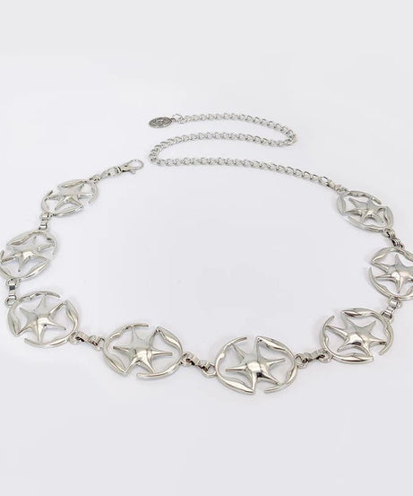 Star - Embellished Chain Belt - 