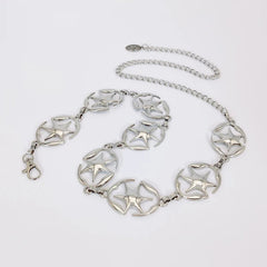 Y2k Star-Embellished Chain Belt Shoptery