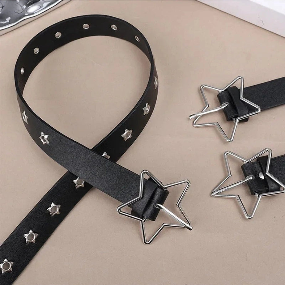 Star Eye Rivet Y2K Belt Shoptery