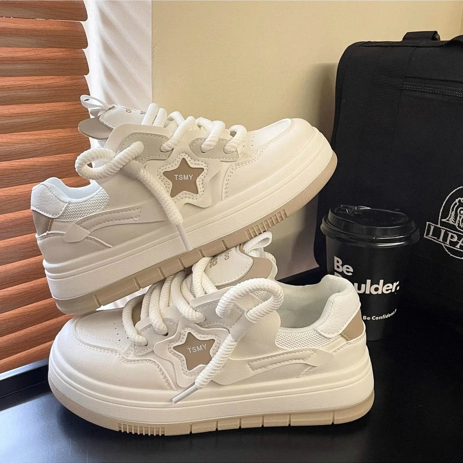 Y2k Acubi Star Platform Sneakers Shoptery