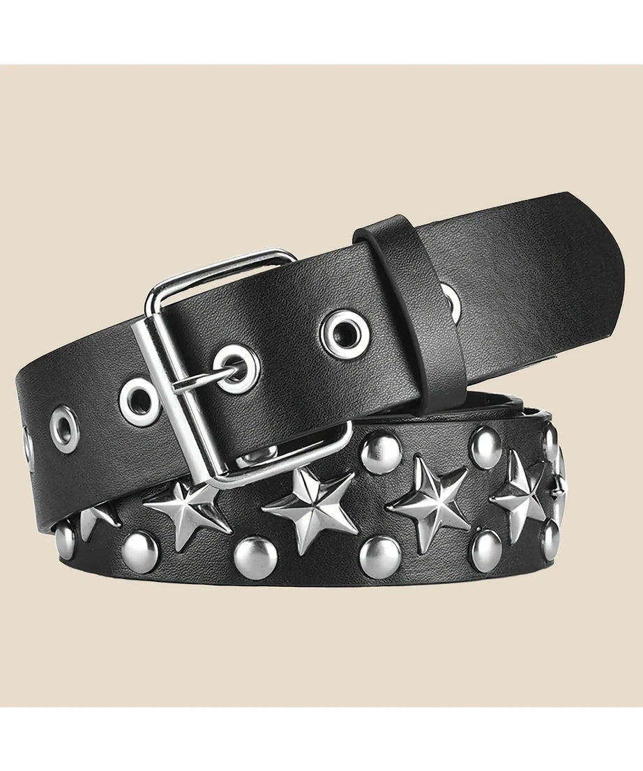 Star Studded Punk Belt - 