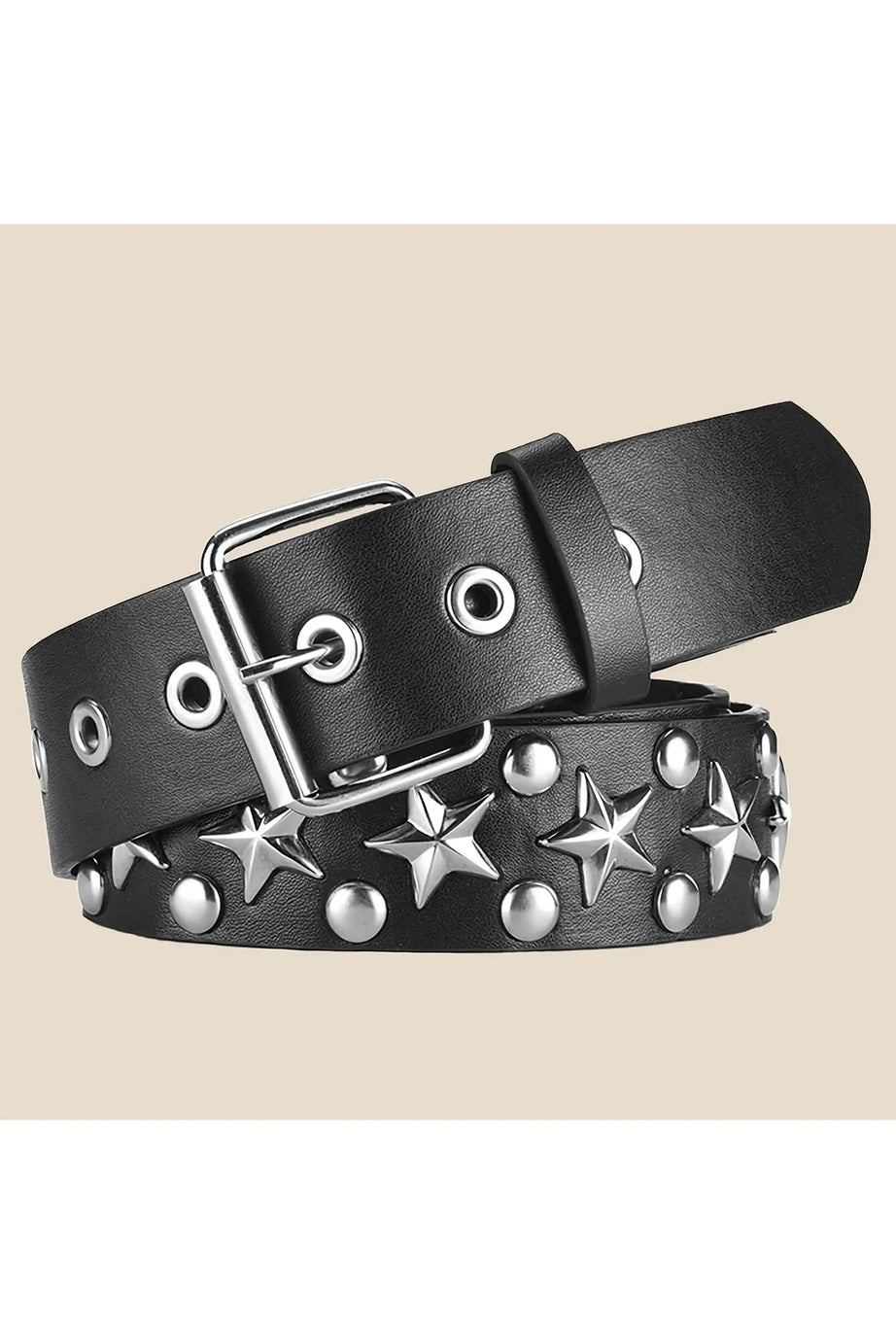 Star Studded Punk Belt - 