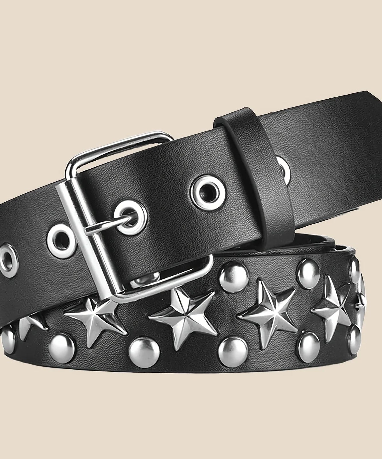 Star Studded Punk Belt - 