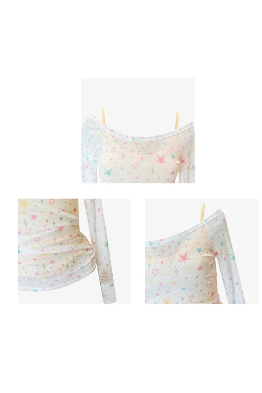 Starlight Whisper Off-Shoulder Top Shoptery