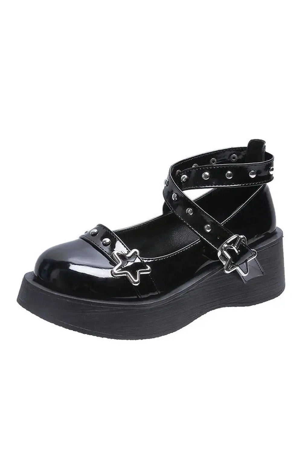 Starry Goth Platform Mary Janes Shoes - Shoes