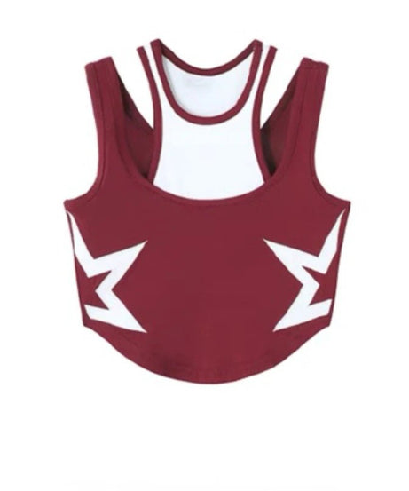 Starstruck Racerback Crop Top - Crop Tops