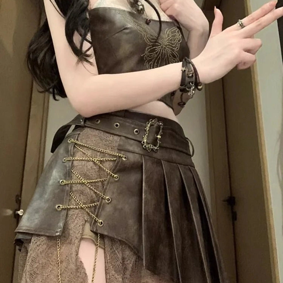 Y2k Edgy Warrior Outfit Set Shoptery