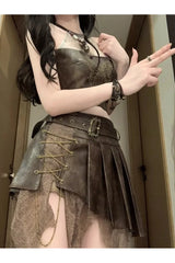 Y2k Edgy Warrior Outfit Set Shoptery